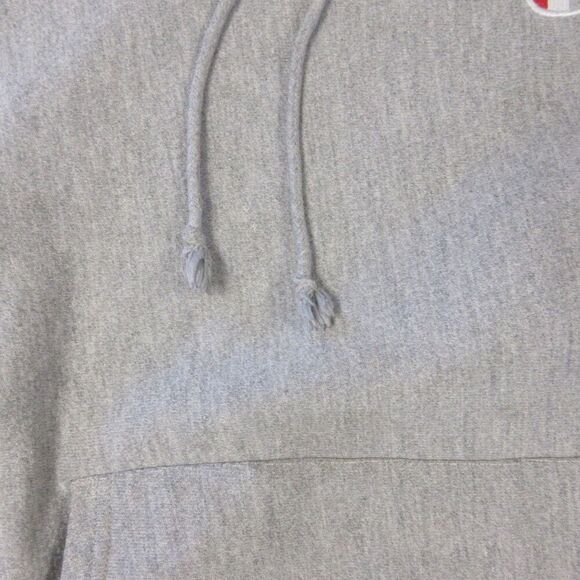 CHAMPION Reverse Weave VINTAGE Hoodie Sz Medium Gray C Logo 1990s Sweatshirt Y2K - Picture 2 of 14